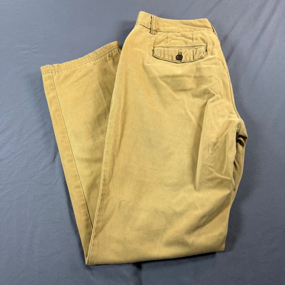 Eddie Bauer Legend Wash Khaki Chino Pants Womens 4 Tan Straight Leg Dyed
